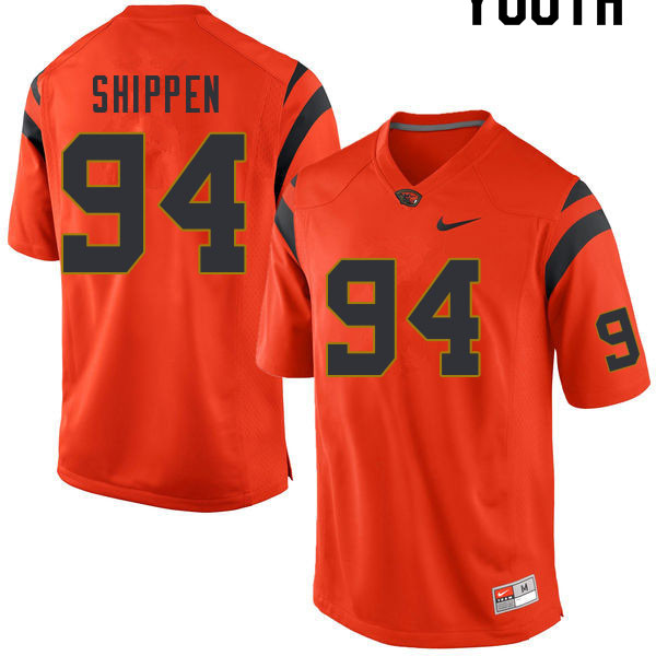 Youth #94 Tavis Shippen Oregon State Beavers College Football Jerseys Sale-Orange
